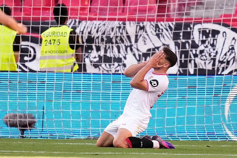 Spanish La Liga soccer match Sevilla vs Real Madrid: Alvaro Garcia-Pascual