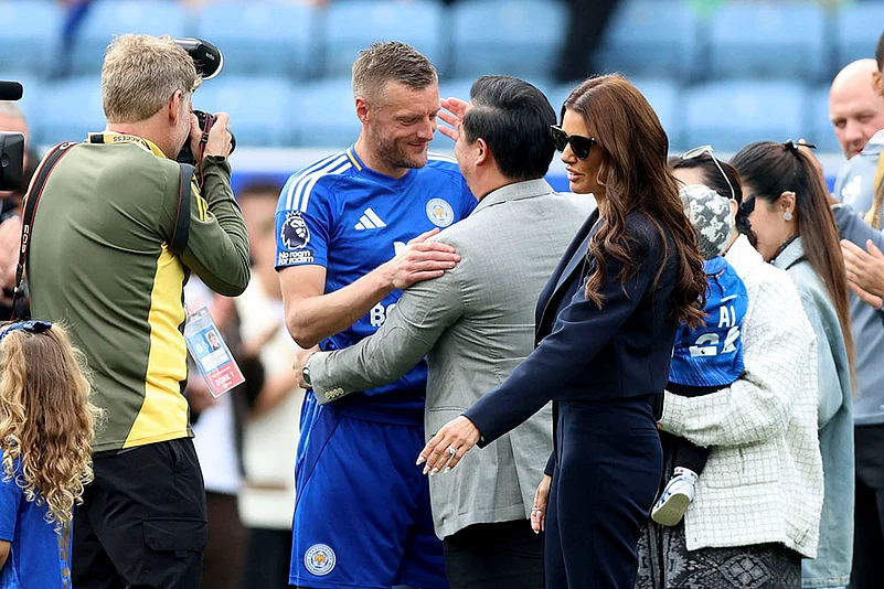 English Premier League 2024-25 Leicester City vs Ipswich Town: Jamie Vardy