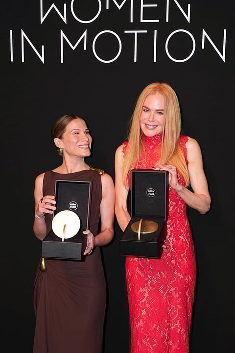 Marianna Brennand (L) and Nicole Kidman (R) at Cannes 2025