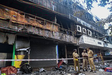 Fire at textile hub in Kozhikode