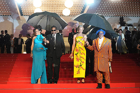 Cannes 2025, Day 7: Rihanna, A$AP Rocky, Tonya Lewis Lee and director Spike Lee during Highest 2 Lowest premiere