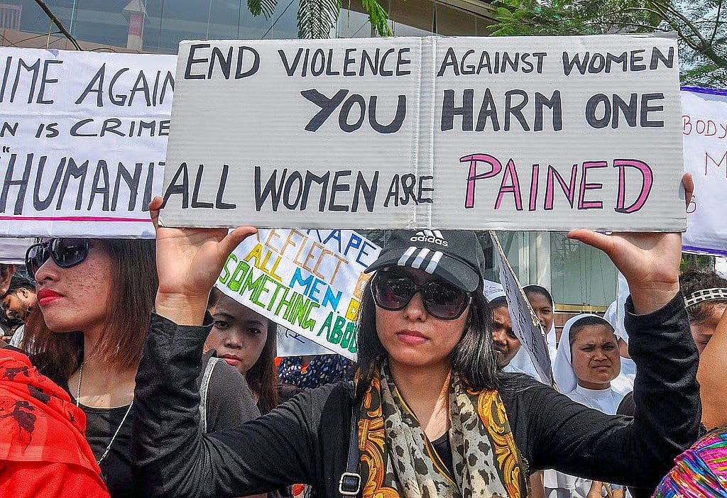 PTI : Women protesting against sexual exploitation (Representational Image)