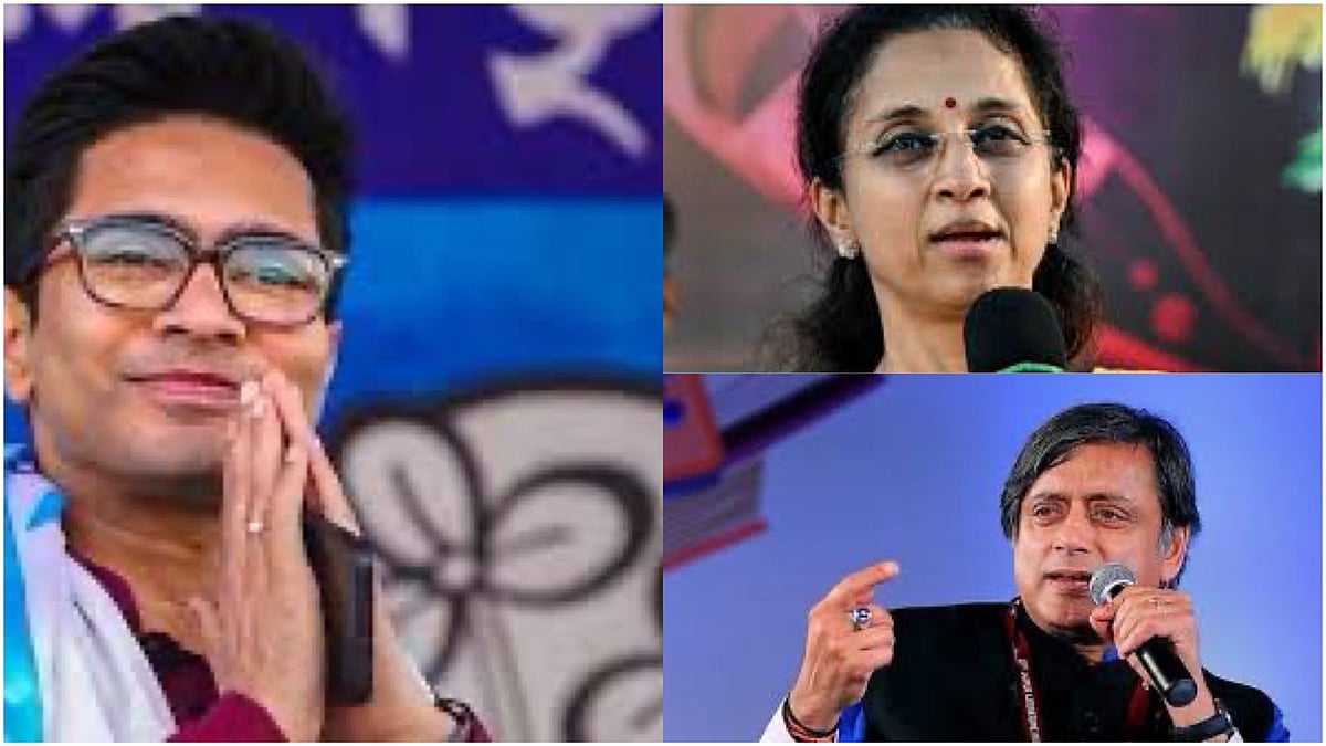 PTI : Centre's Delegates: Congress MP Shashi Tharoor, TMC MP Abhishek Banerjee, NCP leader Supriya Sule