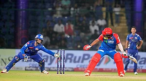 | Photo: AP/Manish Swarup : Still from Delhi Capitals vs Mumbai Indians, IPL 2025 match