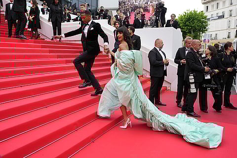 Cannes 2025, Day 7: Jameela Jamil during Highest 2 Lowest premiere