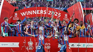 AP : Crystal Palace members after winning FA Cup
