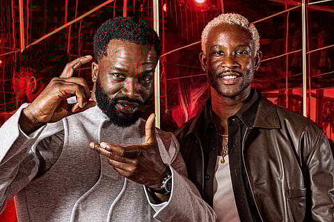 Cannes 2025, Day 7: Sope Dirisu and director Akinola Davies Jr. during My Father's Shadow premiere