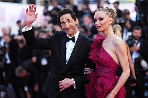 Cannes 2025, Day 8: Adrien Brody and Georgina Chapman during A Private Life premiere