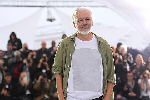 Cannes 2025, Day 8: Julian Assange during The Six Billion Dollar Man photo call
