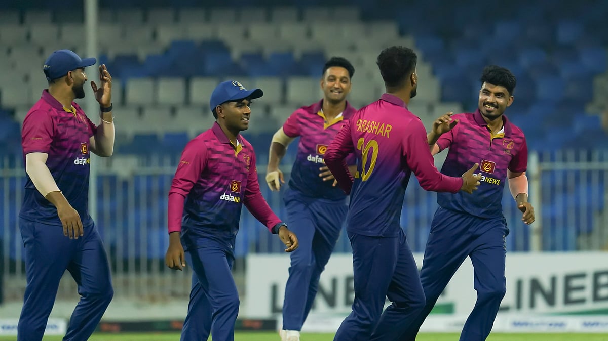 X | UAE Cricket  : Glimpse from the United Arab Emirates Vs Bangladesh, 3rd T20I match.