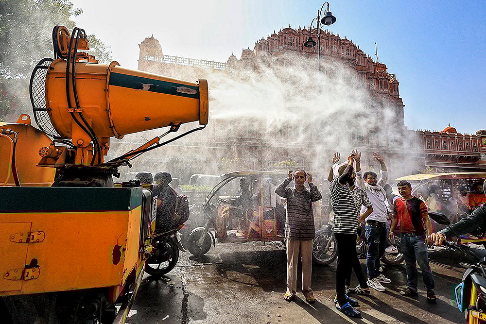 | Photo: PTI : Weather: Summer season in Jaipur