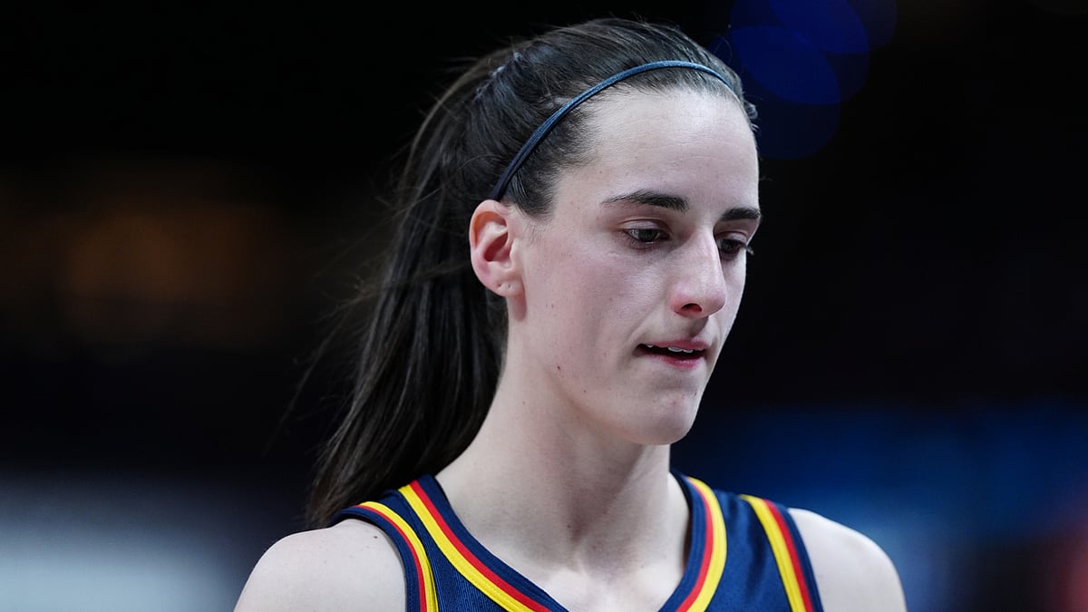 Caitlin Clark in action against the Atlanta Dream.