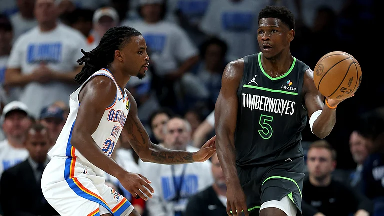 Minnesota Timberwolves star Anthony Edwards - null