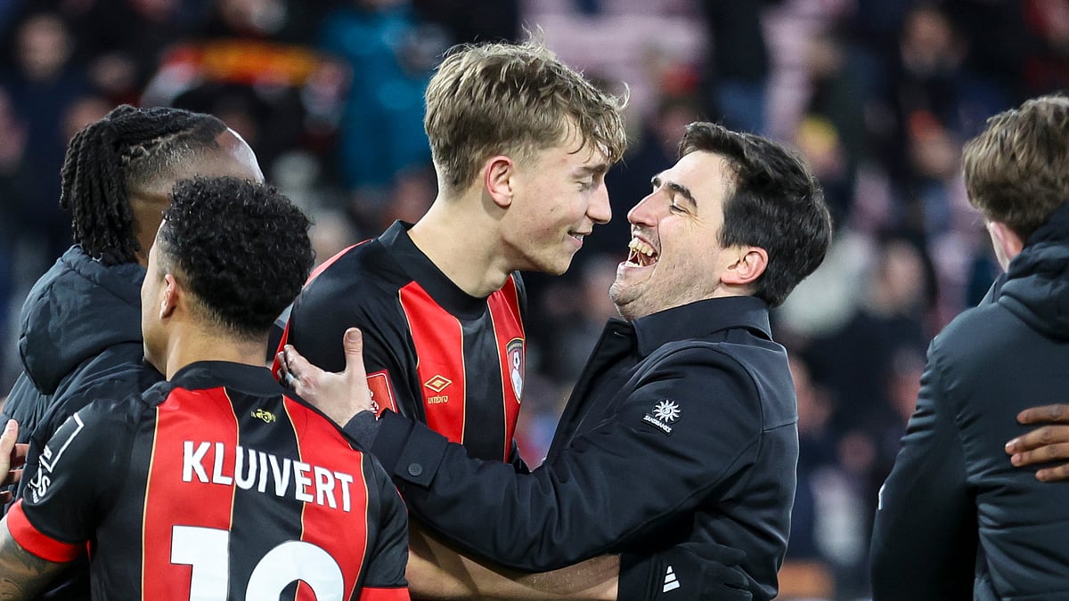 Bournemouth's Dean Huijsen and Andoni Iraola