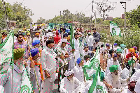 Farmers' protest in Amritsar