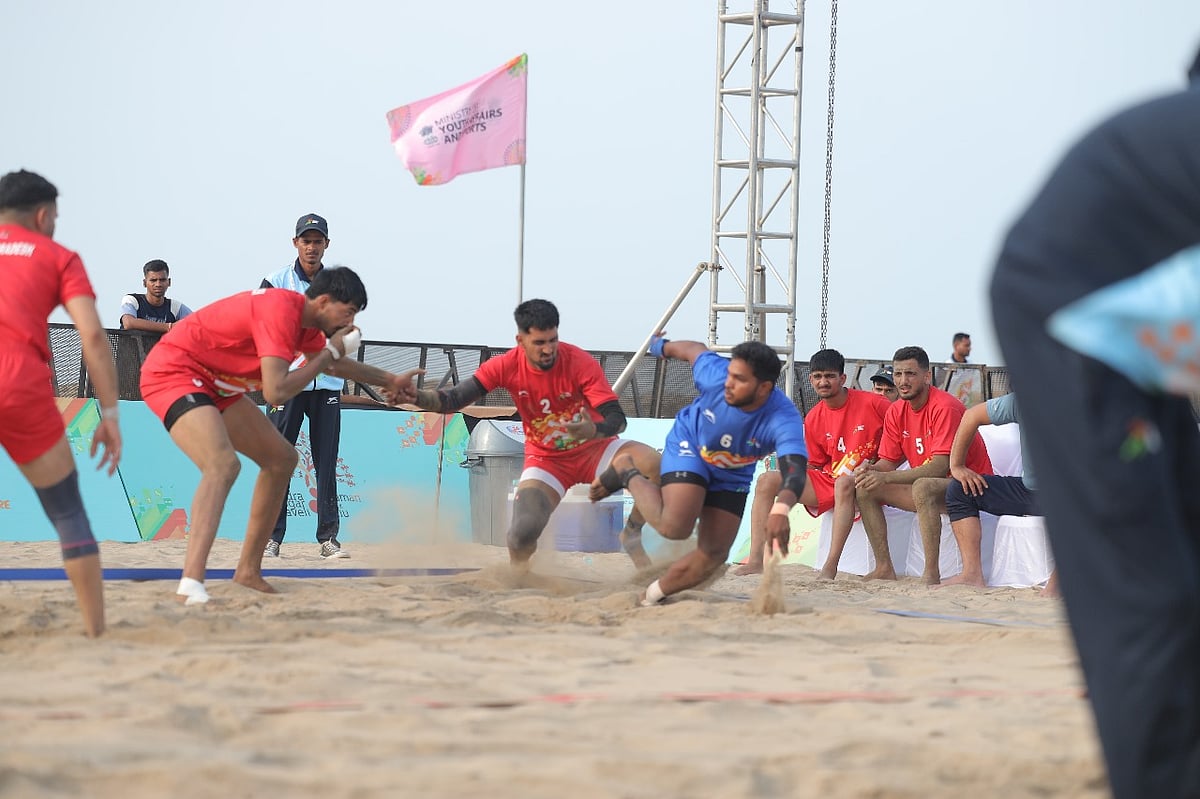 Khelo India : A still from Khelo India Beach Games 2025.