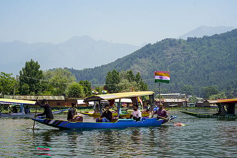 Tiranga rally at Dal Lake in Srinagar