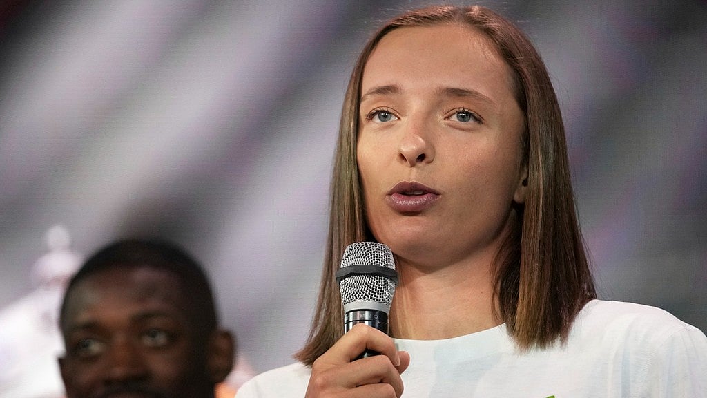 Iga Swiatek Ousmane Dembele French Open draw AP photo