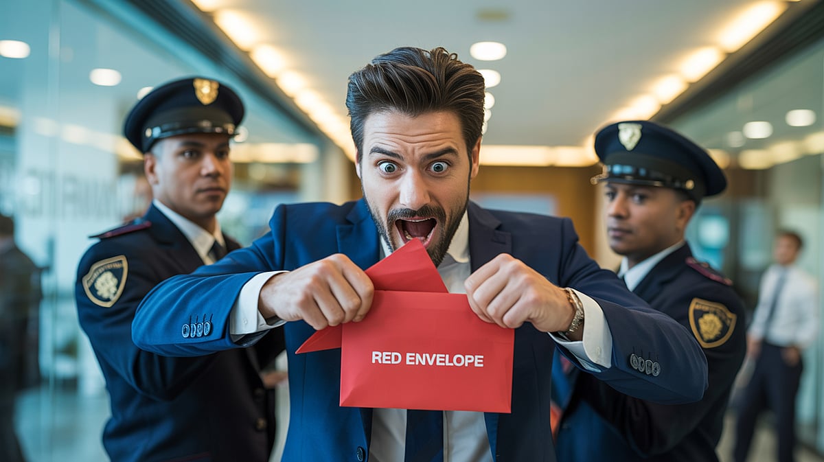 Red Envelope Society Mystery Grows After Man Swallows Envelope At Airport Lounge