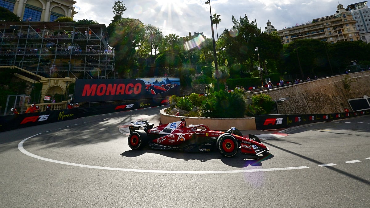 Charles Leclerc at the Monaco Grand Prix