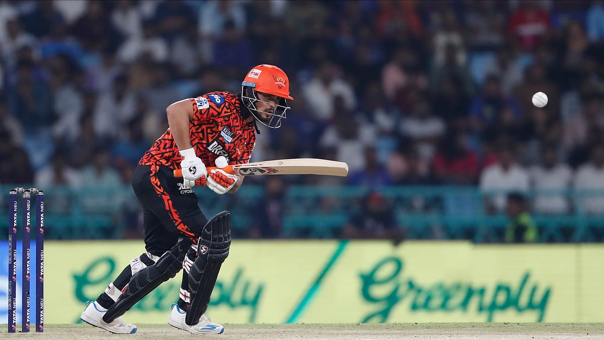 AP Photo : Sunrisers Hyderabad's Ishan Kishan bats during the Indian Premier League cricket match at Atal Bihari Vajpayee Ekana Cricket Stadium in Lucknow.