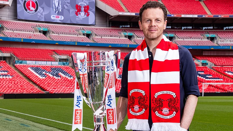 Leyton Orient Matt Lockwood EFL League One playoff trophy X