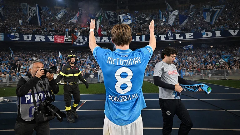 Scott McTominay has starred for Napoli. - null