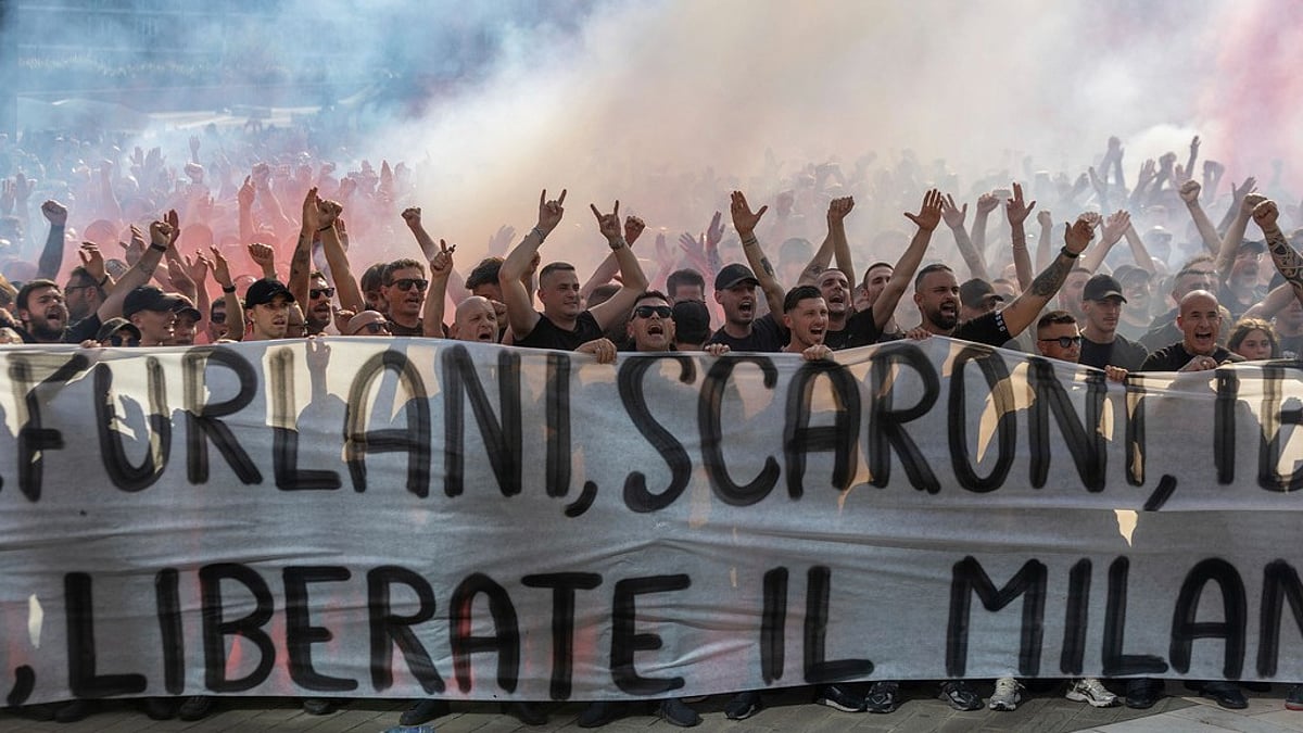 AC Milan Ultras Protest AP photo