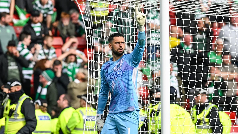 Aberdeen goalkeeper Mitov was the hero