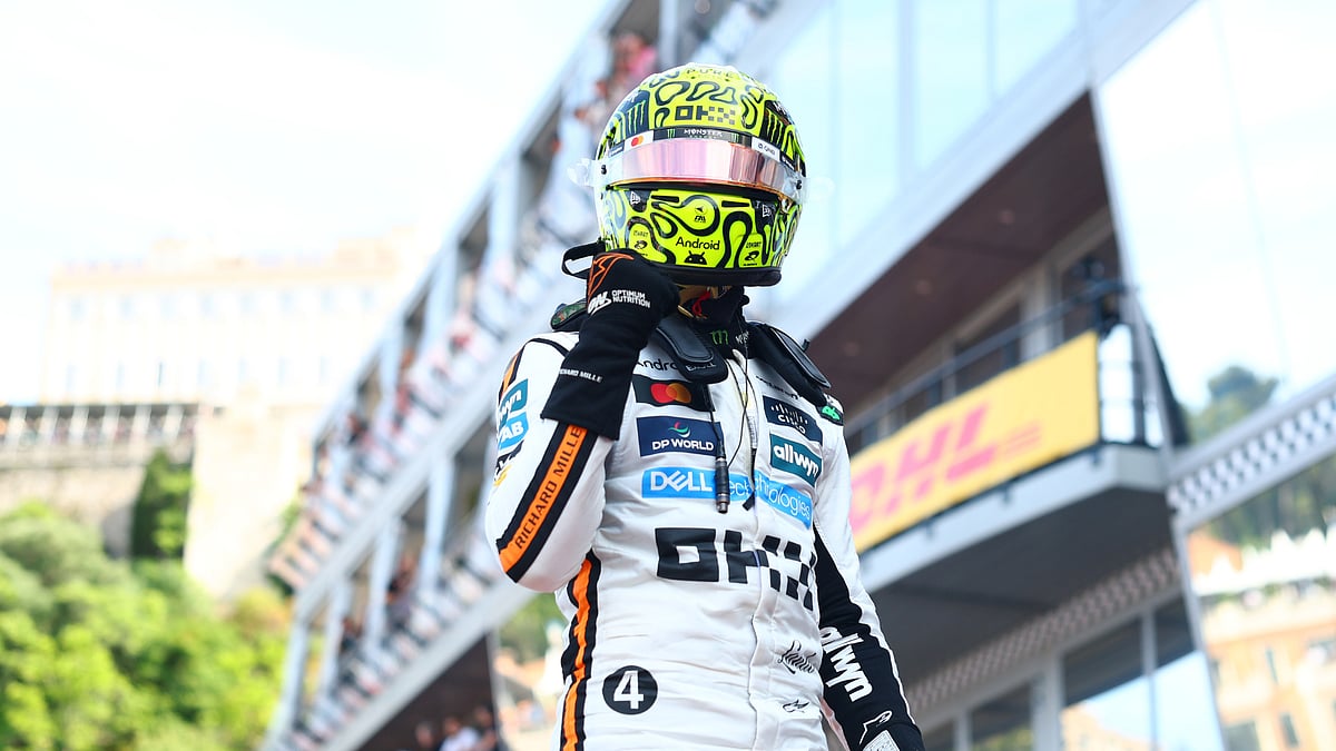 Lando Norris is on pole at the Monaco Grand Prix