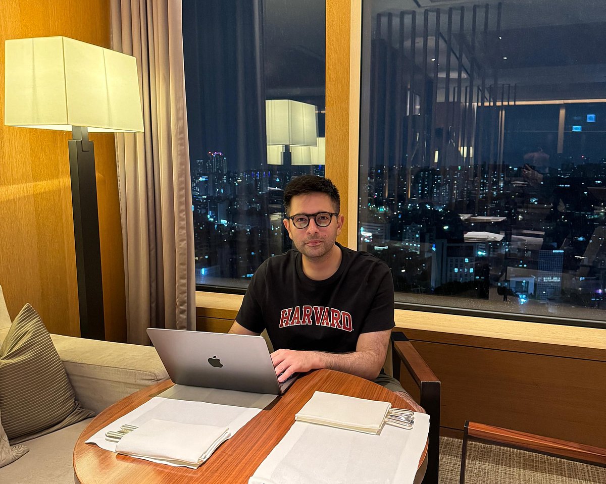 X/@raghav_chadha : Aam Admi Party (AAP)  leader Raghav Chadha came out in support of Harvard University