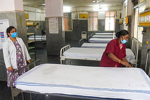 Preps for covid-19 at Hyderabad hospital