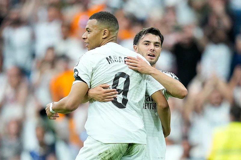 Spanish Soccer La liga RMA Vs RSO football match: Kylian Mbappe