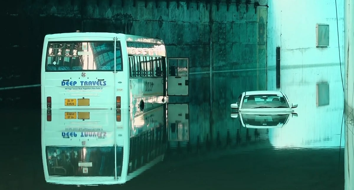 PTI : Waterlogging in Delhi