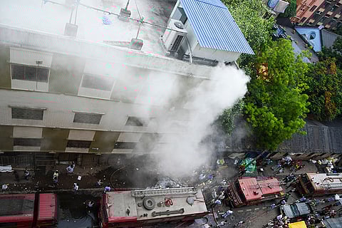 Fire at Howrah's Mangla Haat