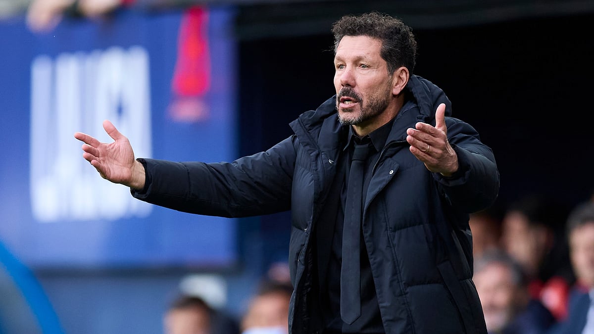 File : Atletico Madrid manager Diego Simeone.