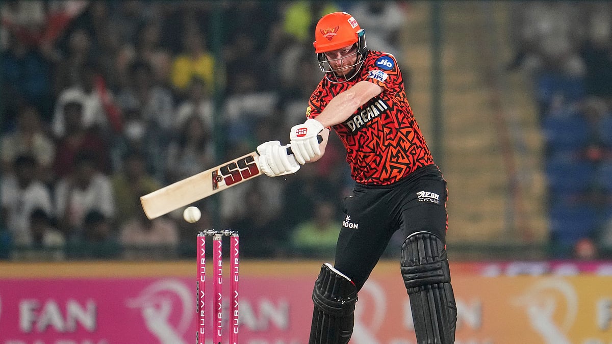 AP Photo/Manish Swarup : Sunrisers Hyderabad's Heinrich Klaasen plays a shot during the Indian Premier League cricket match in New Delhi.