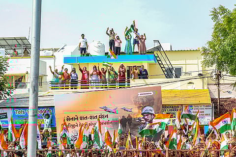 PM Modi's roadshow in Vadodara