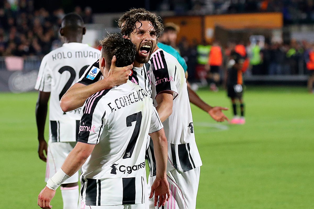 Italy Soccer Serie A Venezia vs Juventus match photo: Manuel Locatelli