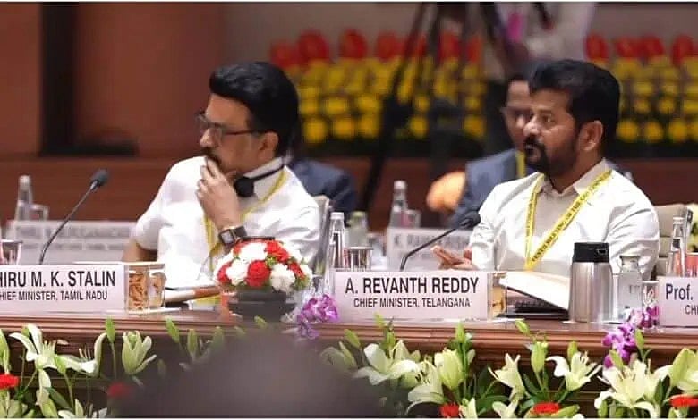 Chief Minister A Revanth Reddy at the NITI Aayog Meeting