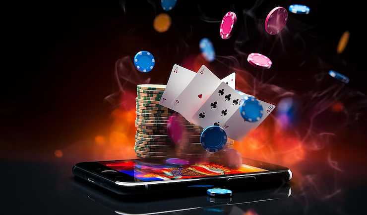 Casino coins and Cards