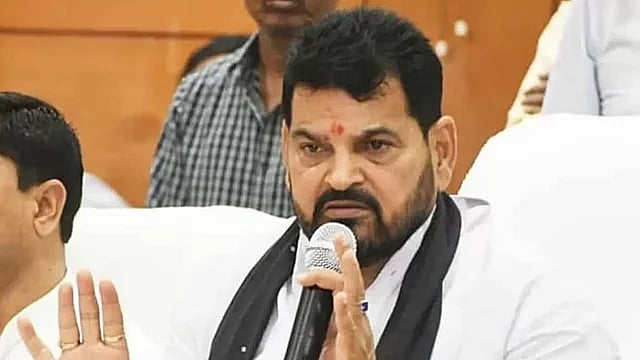 File : Former Wrestling Federation of India chief Brij Bhushan Sharan Singh 