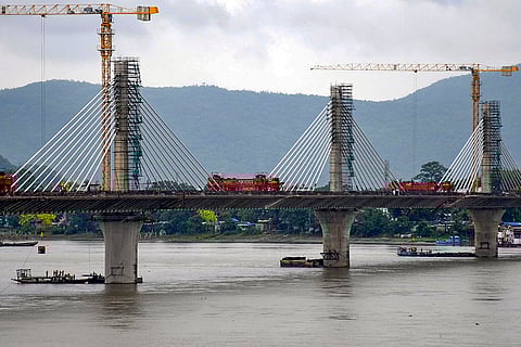 Bridge construction underway in Guwahati