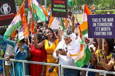 PM Modi's roadshow in Vadodara