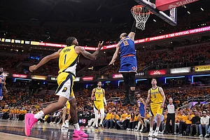 | Photo: AP/AJ Mast : NBA Eastern Conference finals playoffs: New York Knicks vs Indiana Pacers