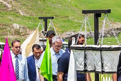 Omar Abdullah in Gulmarg