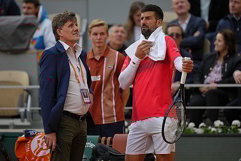 French Open Tennis Tournament: Mackie McDonald vs Novak Djokovic