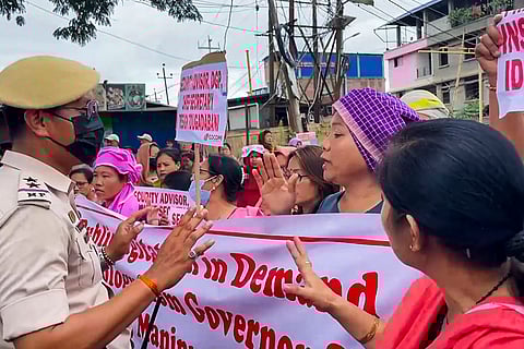 Protest in Imphal
