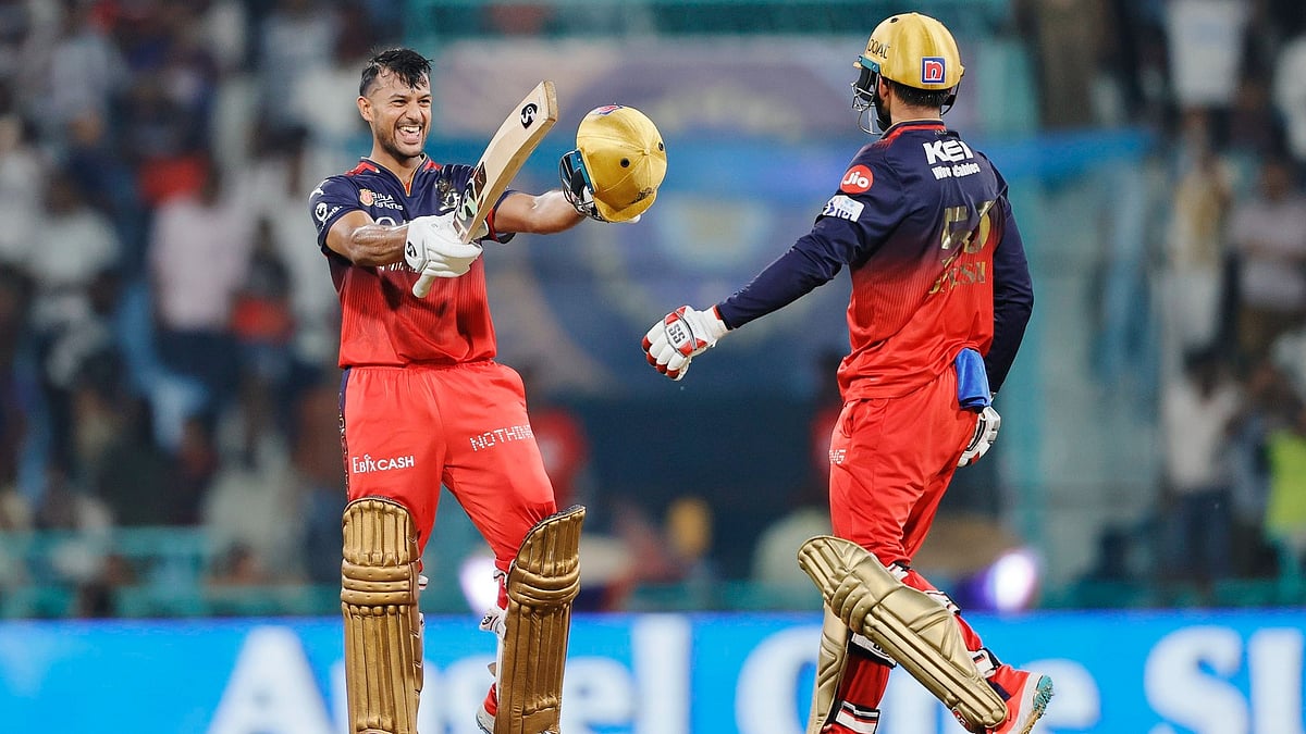 | Photo: X/mayankcricket : Royal Challengers Bengaluru's Mayank Agarwal in action against Lucknow Super Giants in IPL 2025.