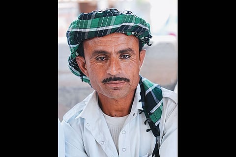 Hajji Khan, a fisherman, at his residence in Lakhpat, the last village on the India-Pakistan border in Gujarat